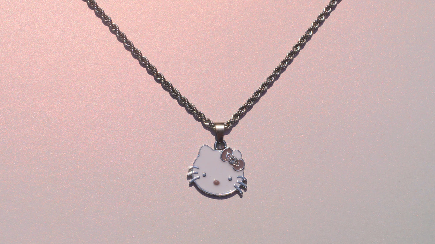 Hey Kitty Necklace 🤍