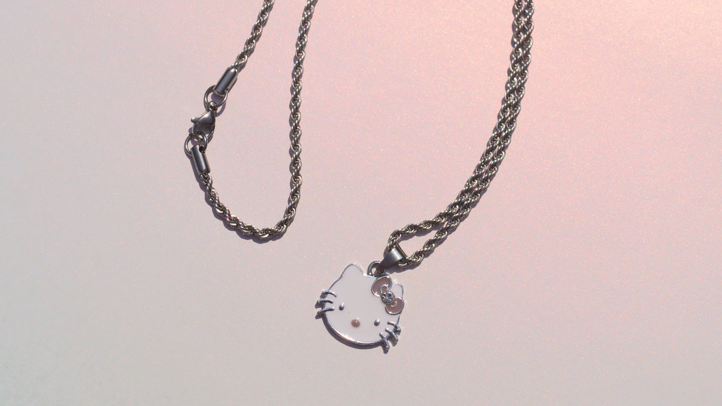 Hey Kitty Necklace 🤍