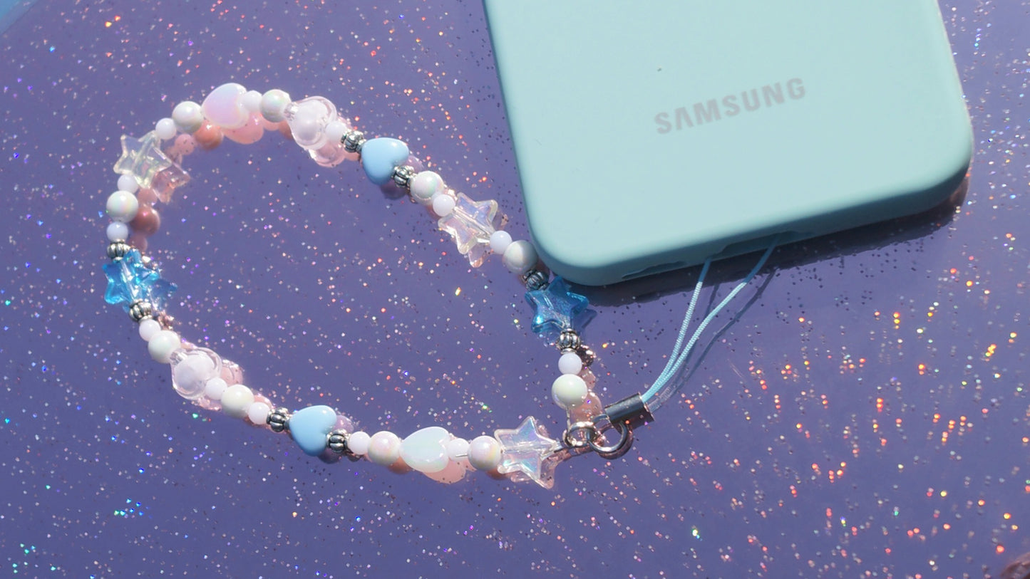 Baby Blue Beaded Strap