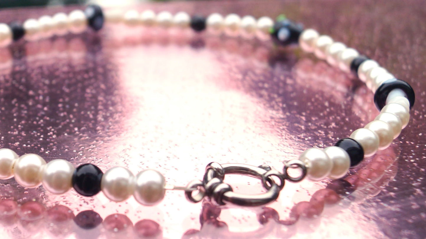 Black Shrooms & Berries Necklace