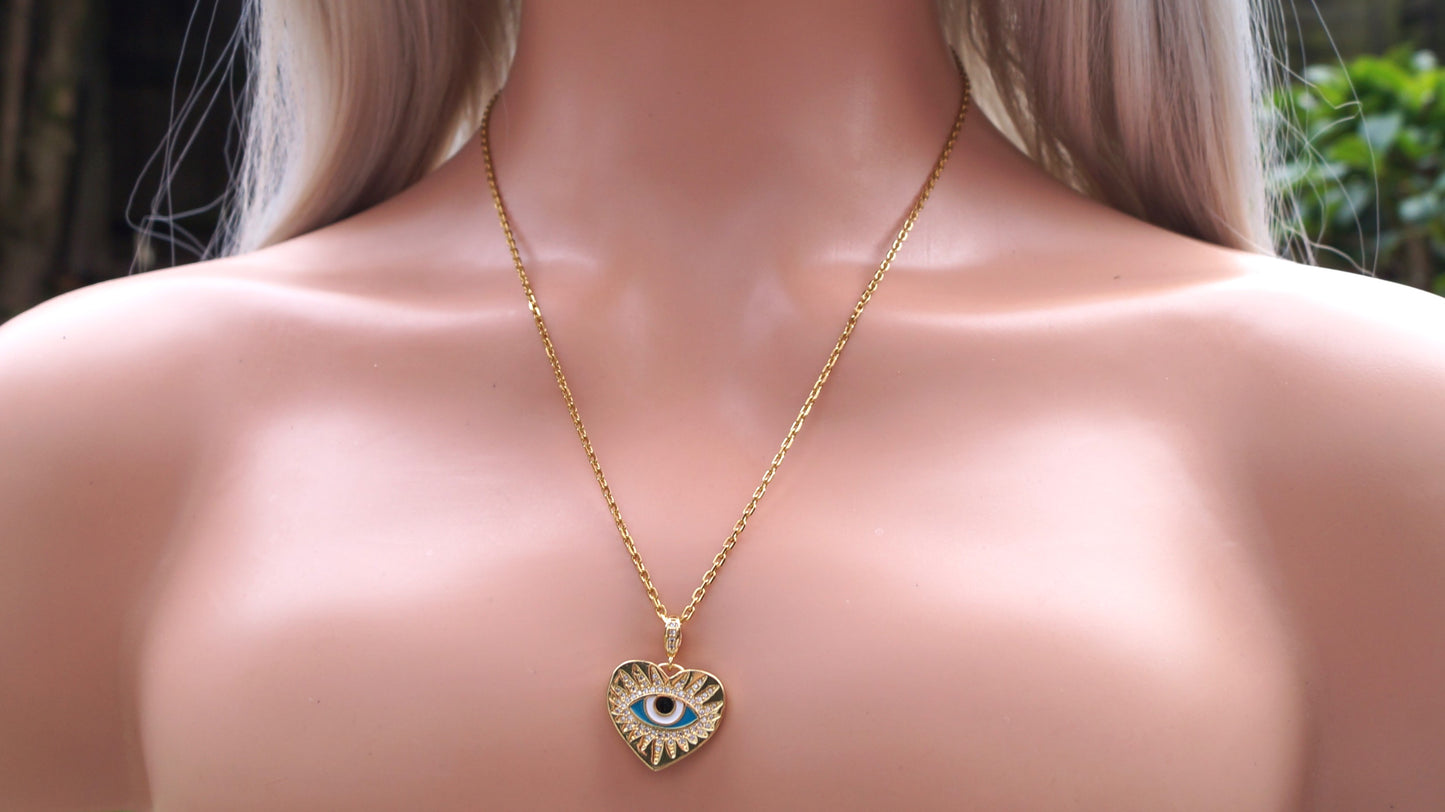 Gold All Seeing Eye Necklace