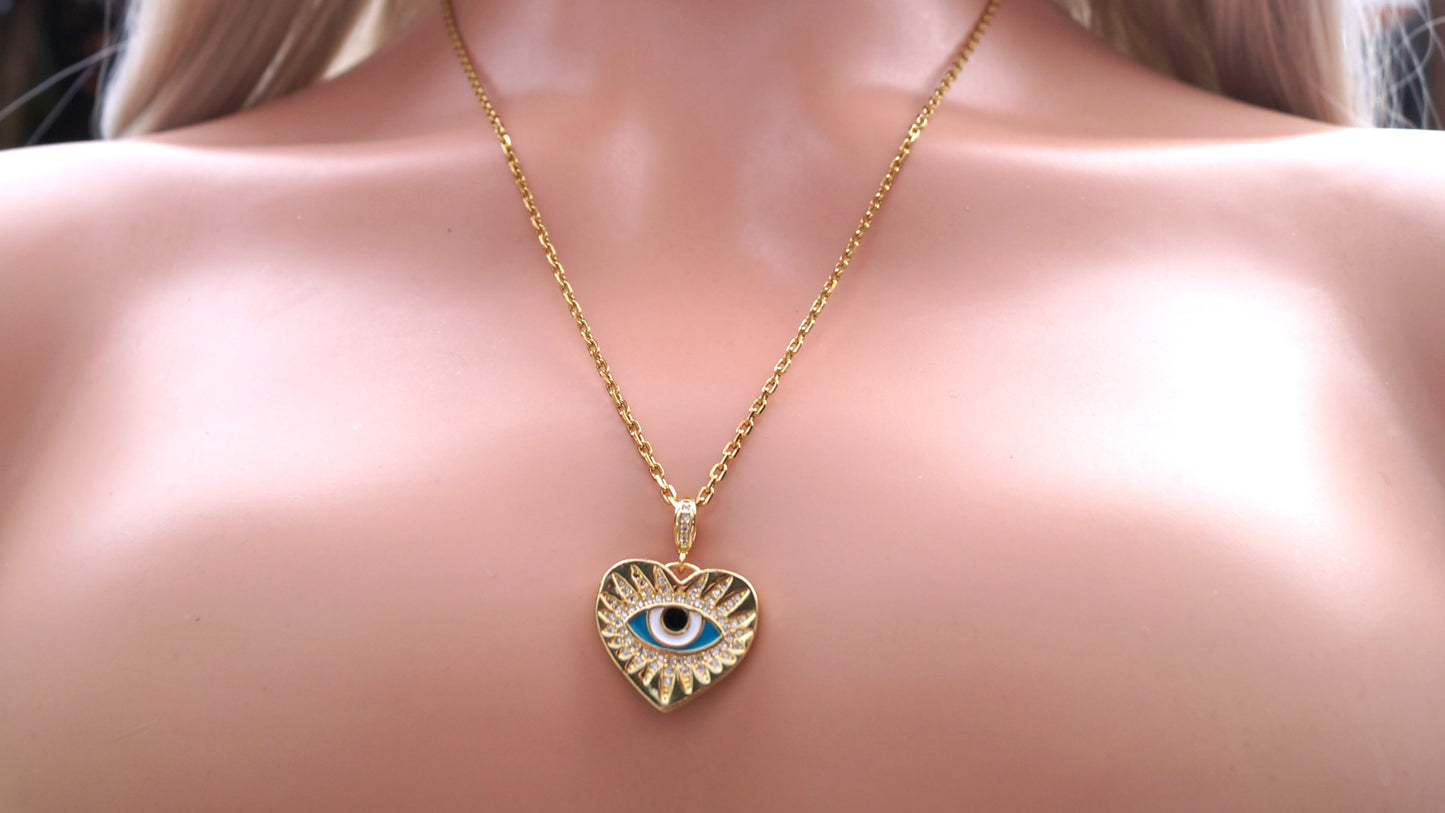 Gold All Seeing Eye Necklace