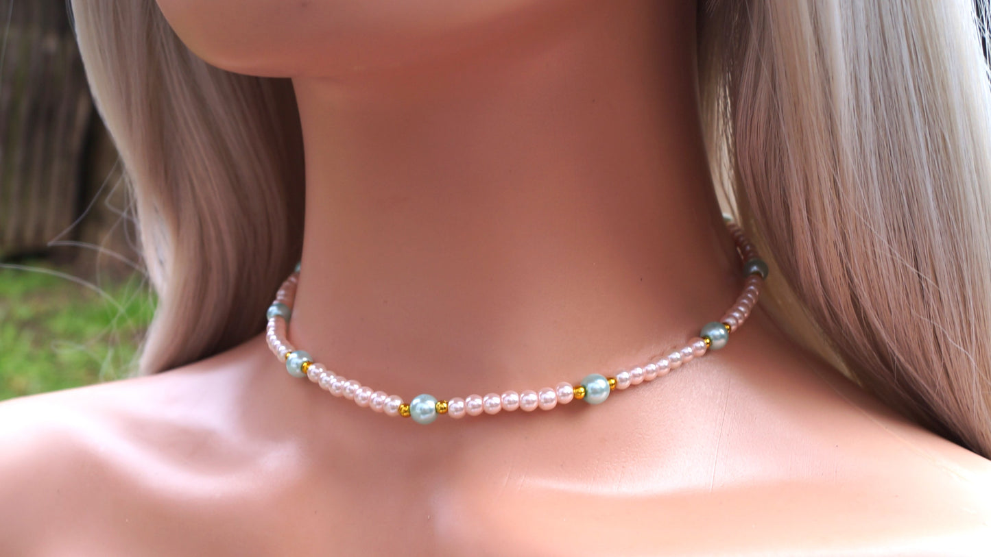 Pink Halo Necklace