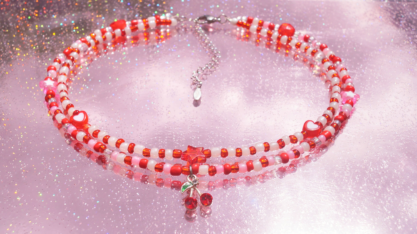 Cherry Pop 2 in 1 Necklace