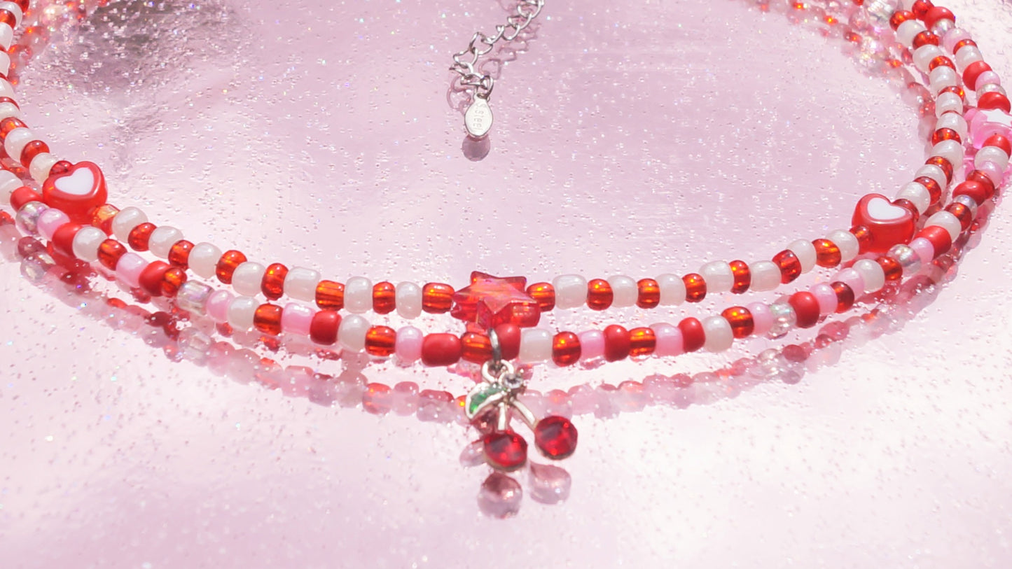 Cherry Pop 2 in 1 Necklace