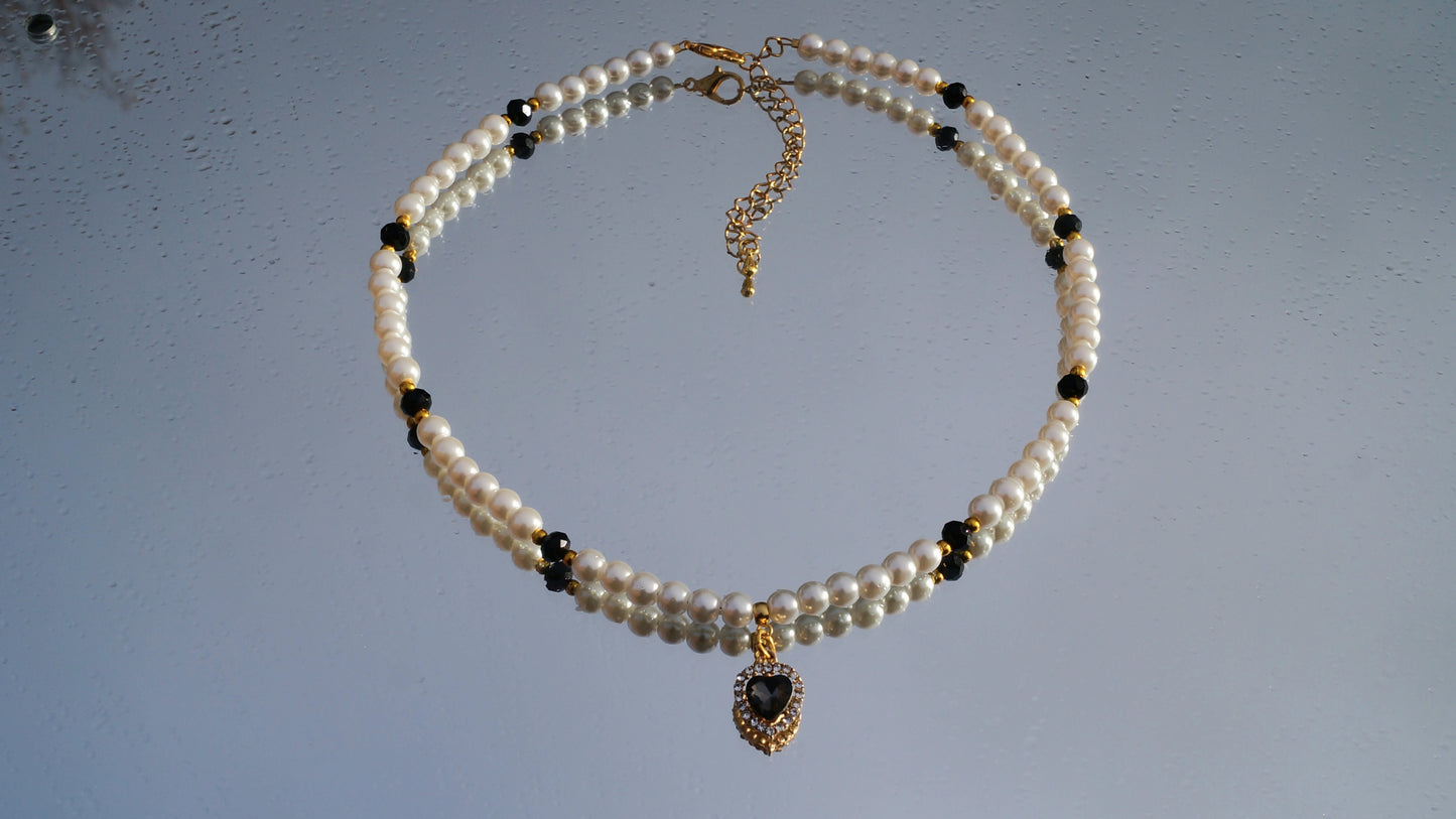 Black Heart Necklace