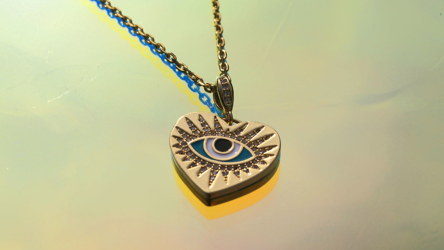 Gold All Seeing Eye Necklace