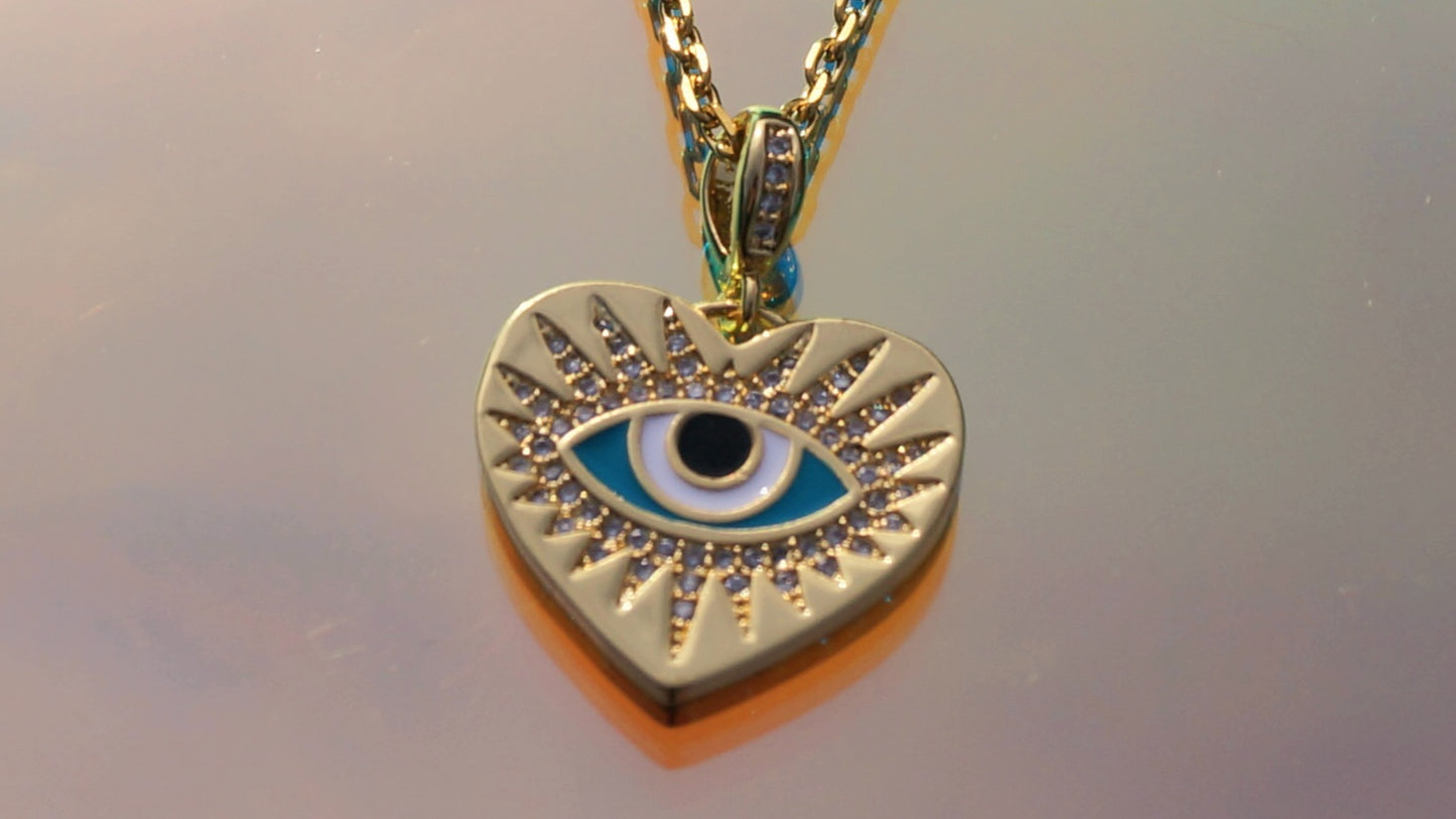 Gold All Seeing Eye Necklace
