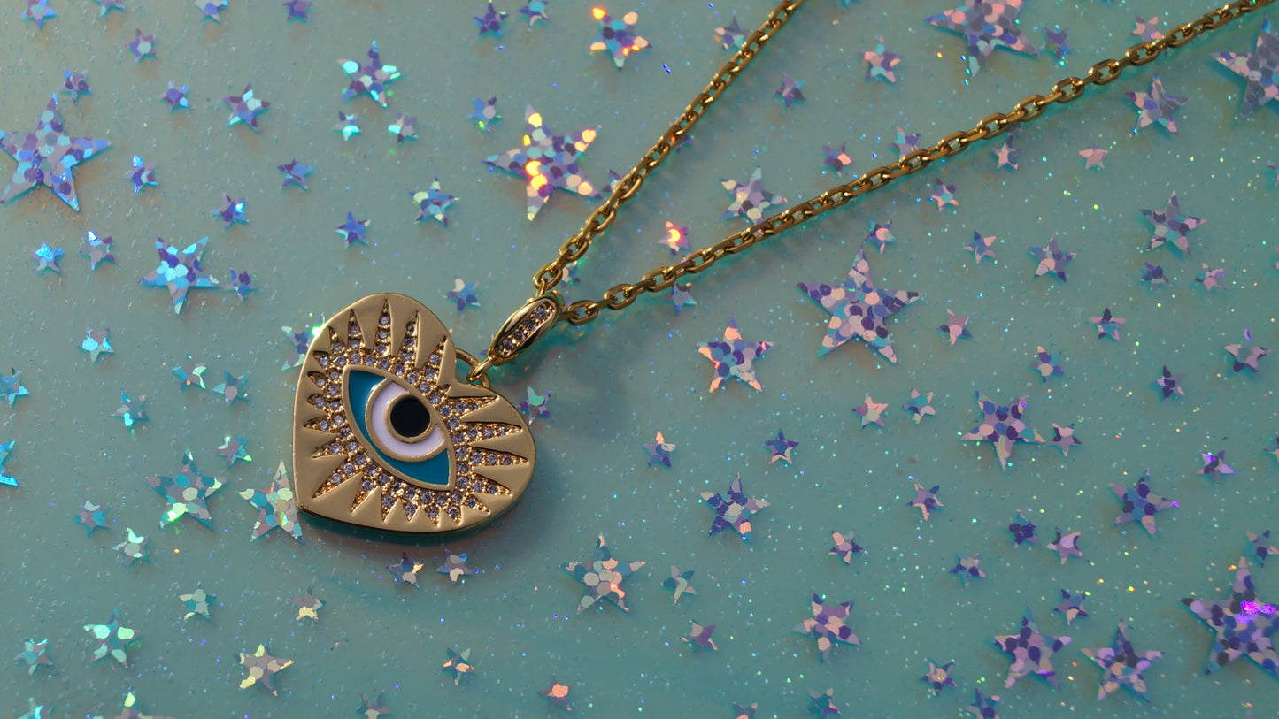 Gold All Seeing Eye Necklace