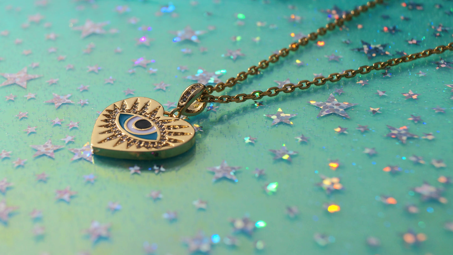 Gold All Seeing Eye Necklace