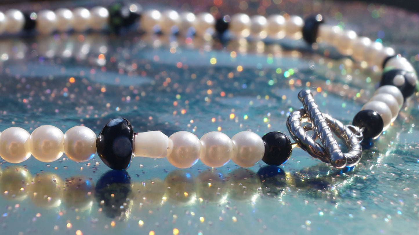Black Shrooms & Berries Necklace
