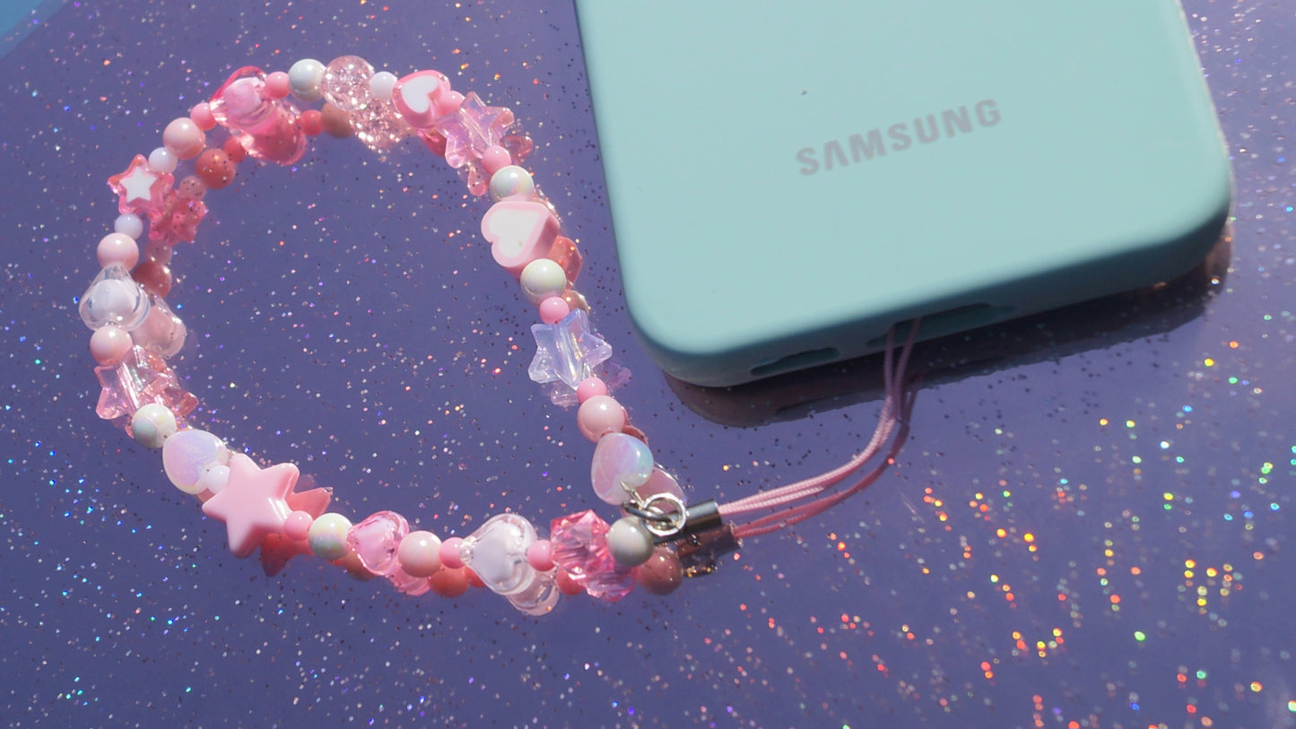 Baby Pink Beaded Strap